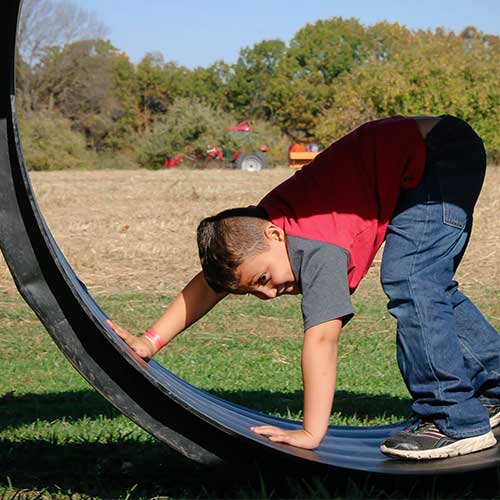 Kids love to visit Appleberry Orchard play area and petting farm while mom and dad love the fresh, homemade pies and breads in the farm market, at Appleberry Orchard in Donnellson, Iowa.
